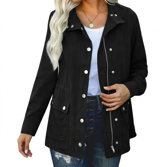 Tess - Dames Trenchcoat voor de Herfst met Capuchon en Verstelbare Taille