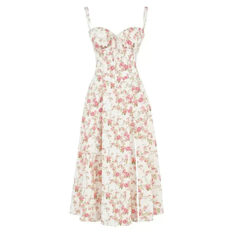 Tess - Romantische Bruiloft Gastenjurk Dames met Bustier en Strikdetail