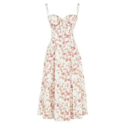 Tess - Romantische Bruiloft Gastenjurk Dames met Bustier en Strikdetail