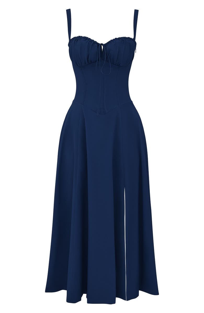 Tess - Romantische Bruiloft Gastenjurk Dames met Bustier en Strikdetail