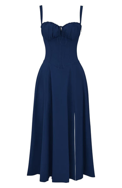 Tess - Romantische Bruiloft Gastenjurk Dames met Bustier en Strikdetail