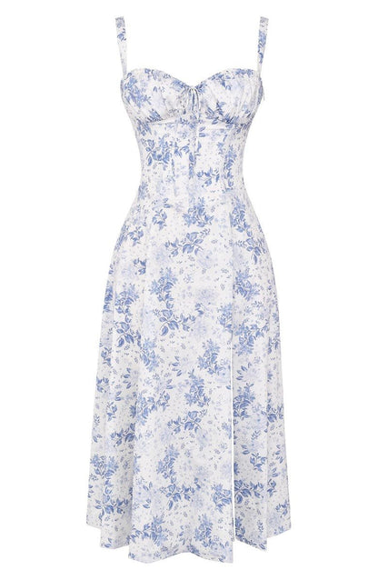 Tess - Romantische Bruiloft Gastenjurk Dames met Bustier en Strikdetail