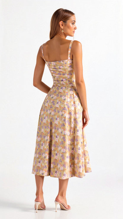 Tess - Romantische Bruiloft Gastenjurk Dames met Bustier en Strikdetail