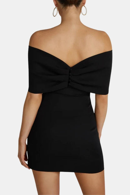 Tess - Sexy Galajurk Dames met Off-Shoulder en Strikdetail
