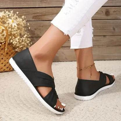 Tess - Zachte Orthopedische Sandalen Dames met Geknoopte Gekruiste Banden