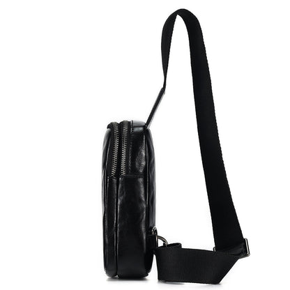 Tas Heren - Licht Sling Bag met Brede Band en Rits | Veelzijdig