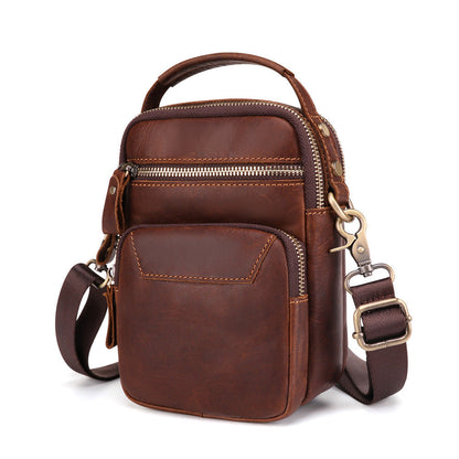 Tas Heren - Compacte Crossbody met Meerdere Vakken en Topgreep | Casual