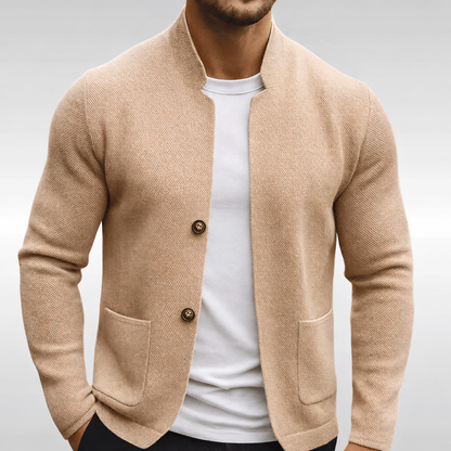 Thijs - Heren Vest Casual met Opstaande Kraag en Opgestikte Zakken