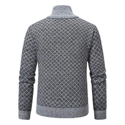 Thijs - Heren Vest Gebreid Casual Smart voor de Herfst met Ruitmotief