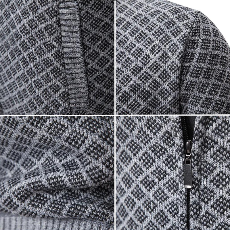Thijs - Heren Vest Gebreid Casual Smart voor de Herfst met Ruitmotief