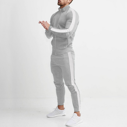 Trainingspak Heren - Zip Jack met Zijstreep en Joggingbroek | Slim