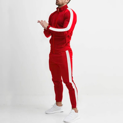 Trainingspak Heren - Zip Jack met Zijstreep en Joggingbroek | Slim