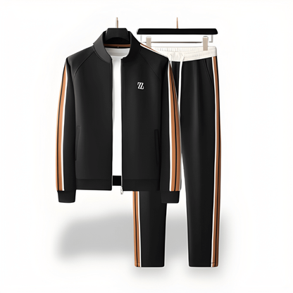 Trainingspak Heren - Regular Fit met Strepen en Ritssluiting | Casual