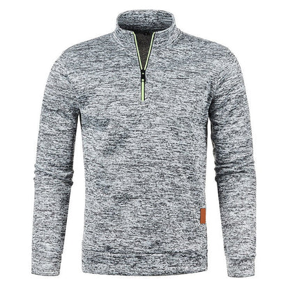 Sweater Heren - Rekken Half Zip met Opstaande Kraag | Training