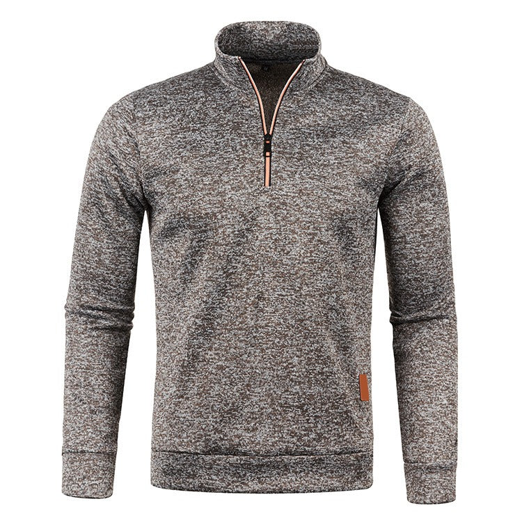 Sweater Heren - Rekken Half Zip met Opstaande Kraag | Training