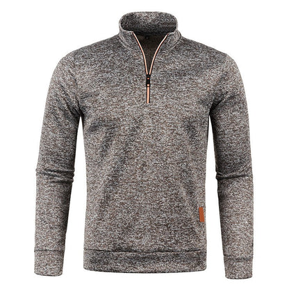 Sweater Heren - Rekken Half Zip met Opstaande Kraag | Training