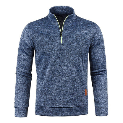 Sweater Heren - Rekken Half Zip met Opstaande Kraag | Training