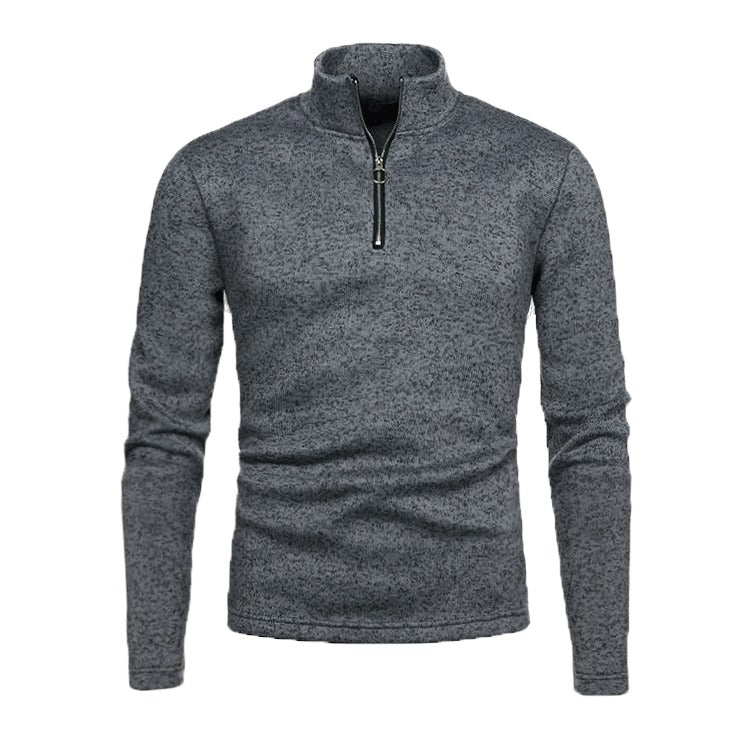 Sweater Heren - Rekken Half Zip met Opstaande Kraag | Training