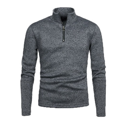 Sweater Heren - Rekken Half Zip met Opstaande Kraag | Training