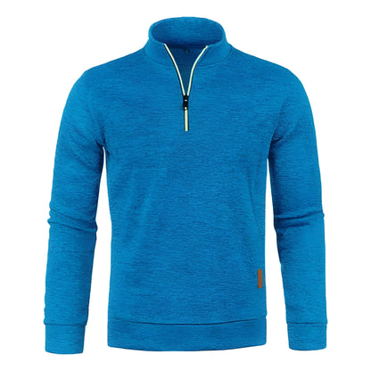 Sweater Heren - Rekken Half Zip met Opstaande Kraag | Training