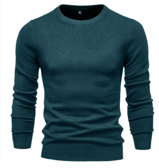 Sweater Heren - Slim Fit Gebreid Model met Ronde Hals | Casual