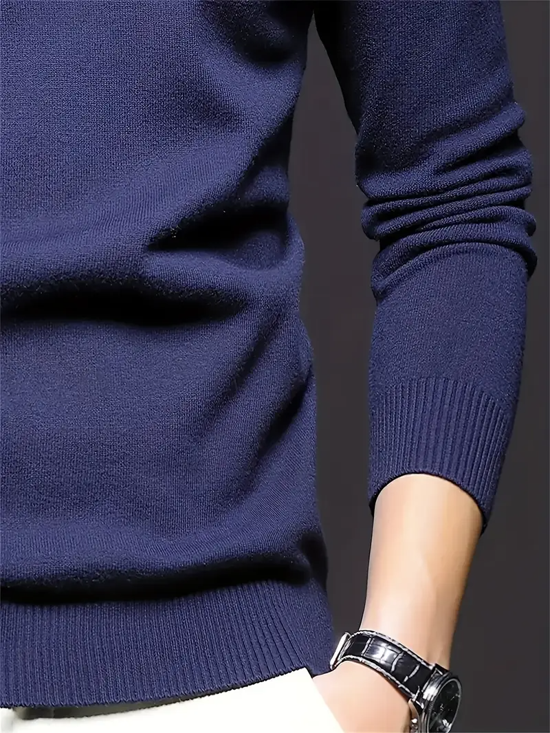 Sweater Heren - Slim Fit Gebreid Model met Ronde Hals | Casual