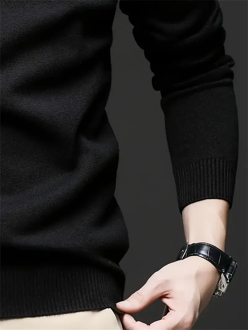 Sweater Heren - Slim Fit Gebreid Model met Ronde Hals | Casual