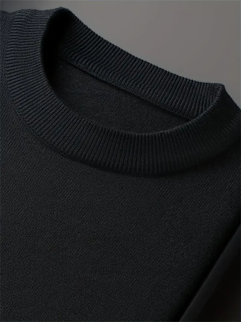 Sweater Heren - Slim Fit Gebreid Model met Ronde Hals | Casual
