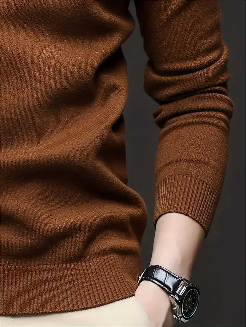 Sweater Heren - Slim Fit Gebreid Model met Ronde Hals | Casual