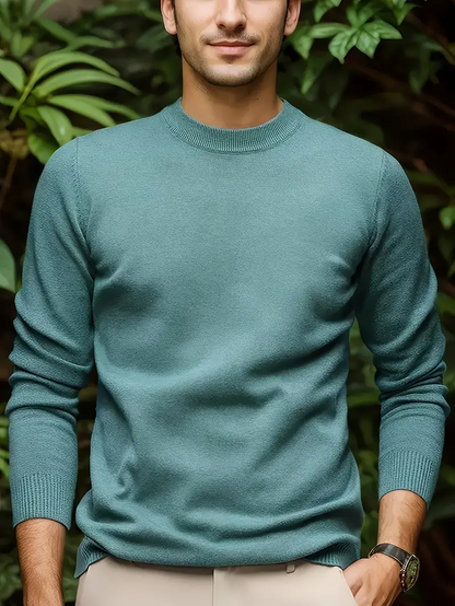Sweater Heren - Slim Fit Gebreid Model met Ronde Hals | Casual