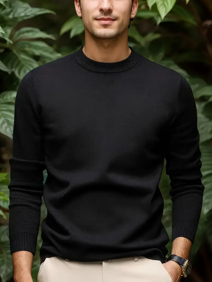 Sweater Heren - Slim Fit Gebreid Model met Ronde Hals | Casual