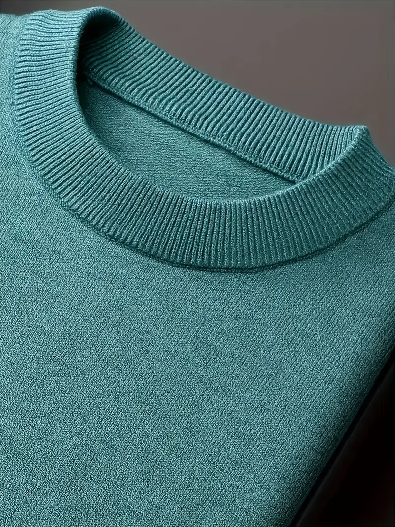 Sweater Heren - Slim Fit Gebreid Model met Ronde Hals | Casual