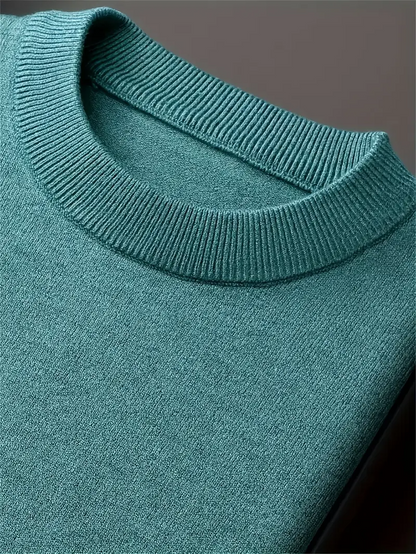 Sweater Heren - Slim Fit Gebreid Model met Ronde Hals | Casual
