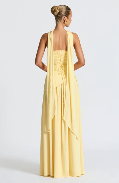 Vera - Chique Bruiloft Gastenjurk Dames met Strapless Lijfje en Hoge Split