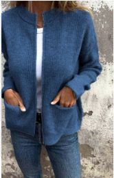 Vest Dames - Geribd Zip Model met Zakken | Casual