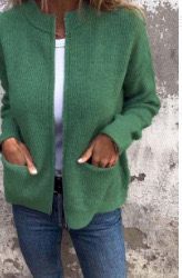 Vest Dames - Geribd Zip Model met Zakken | Casual