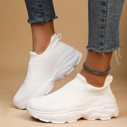 Sneakers Dames - Chunky Sock Instapper met Glitter Detail