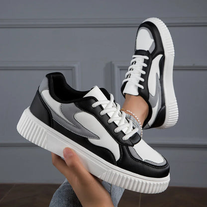 Sneakers Dames - Platform Zool met Colorblock Design | Casual