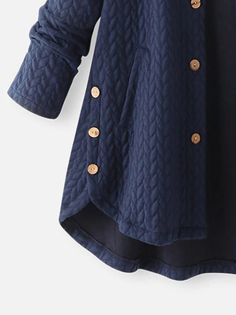 Yara - Dames Winterjas Oversized met Capuchon en Asymmetrische Zoom