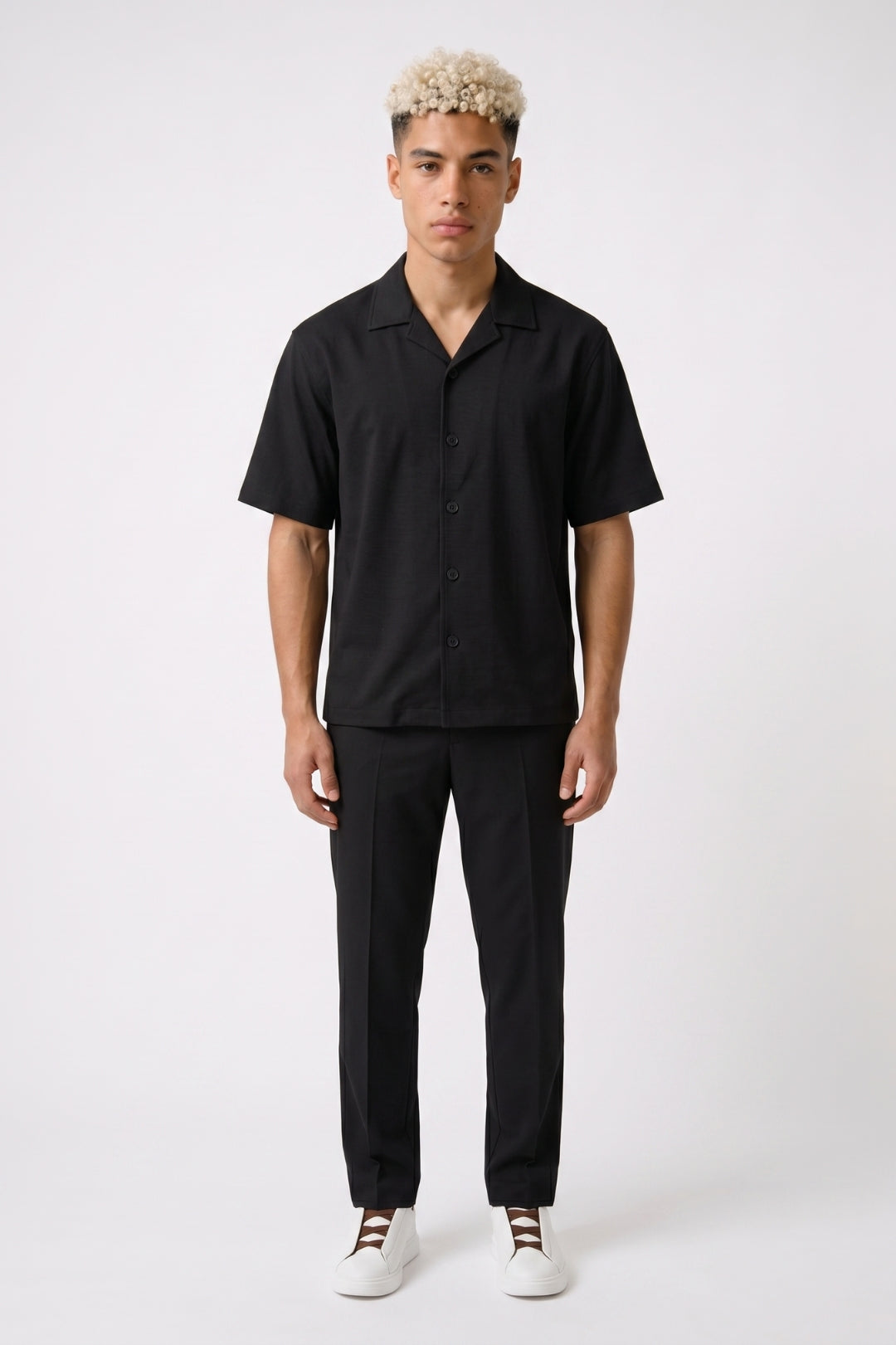 Zomerset Heren - Cubaanse Kraag Overhemd met Pantalon | Casual Chic