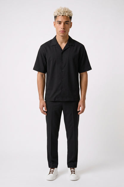 Zomerset Heren - Cubaanse Kraag Overhemd met Pantalon | Casual Chic