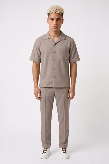 Zomerset Heren - Cubaanse Kraag Overhemd met Pantalon | Casual Chic