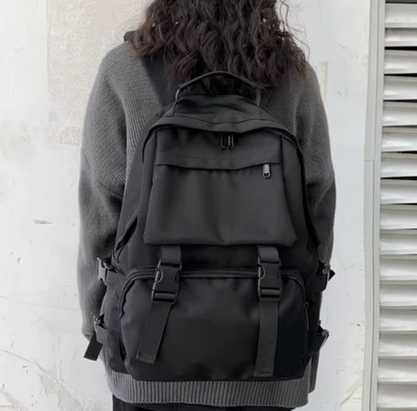 Tas Dames - Grote Functionele Rugzak met Meerdere Vakken en Klikgespen | Casual