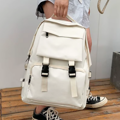 Tas Dames - Grote Functionele Rugzak met Meerdere Vakken en Klikgespen | Casual