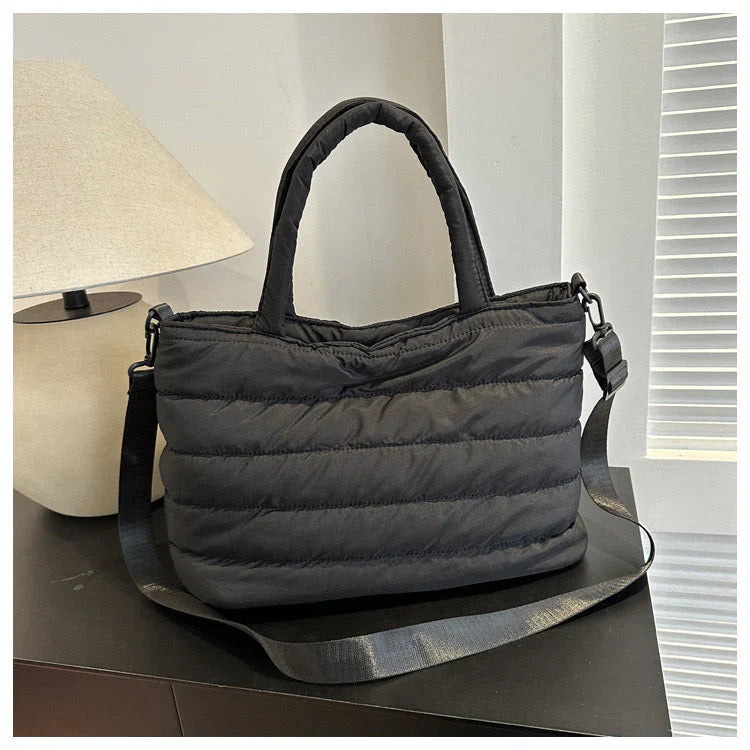 Tas Dames - Lichtgewicht Tote Bag met Zijvakken en Dubbele Hengsels