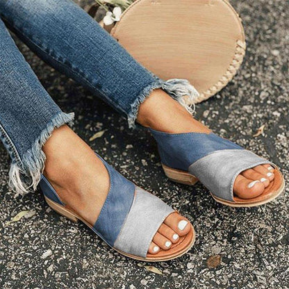 Sandalen Dames - Platte Sandaal met Open Teen | Zomer
