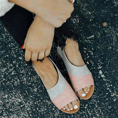 Sandalen Dames - Platte Sandaal met Open Teen | Zomer