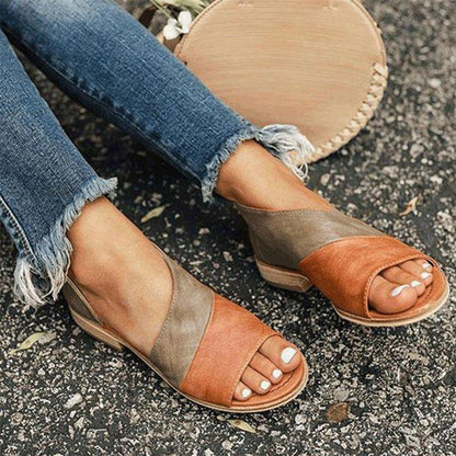Sandalen Dames - Platte Sandaal met Open Teen | Zomer