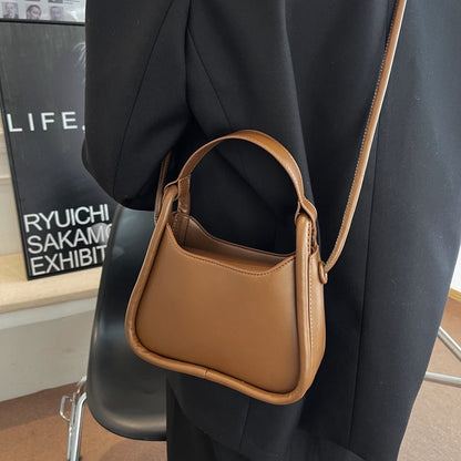 Tas Dames - Klein Halvemaanvormig Model met Knoopdetail | Casual