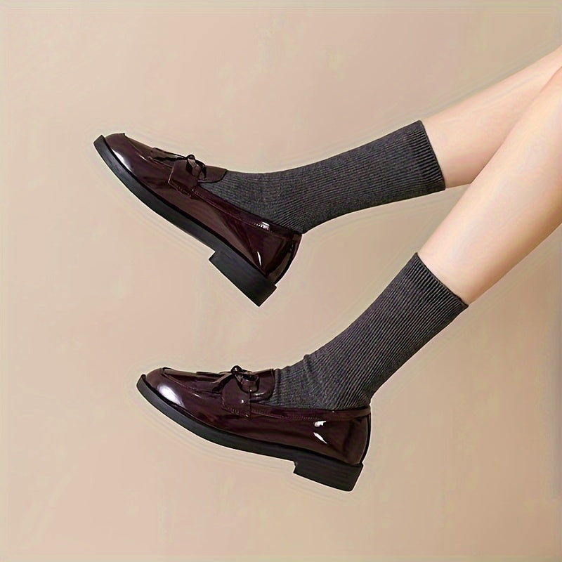 Loafers Dames - Instapper met Franjes en Strikdetail | Casual